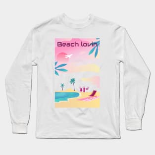 Beach lovin summer Long Sleeve T-Shirt